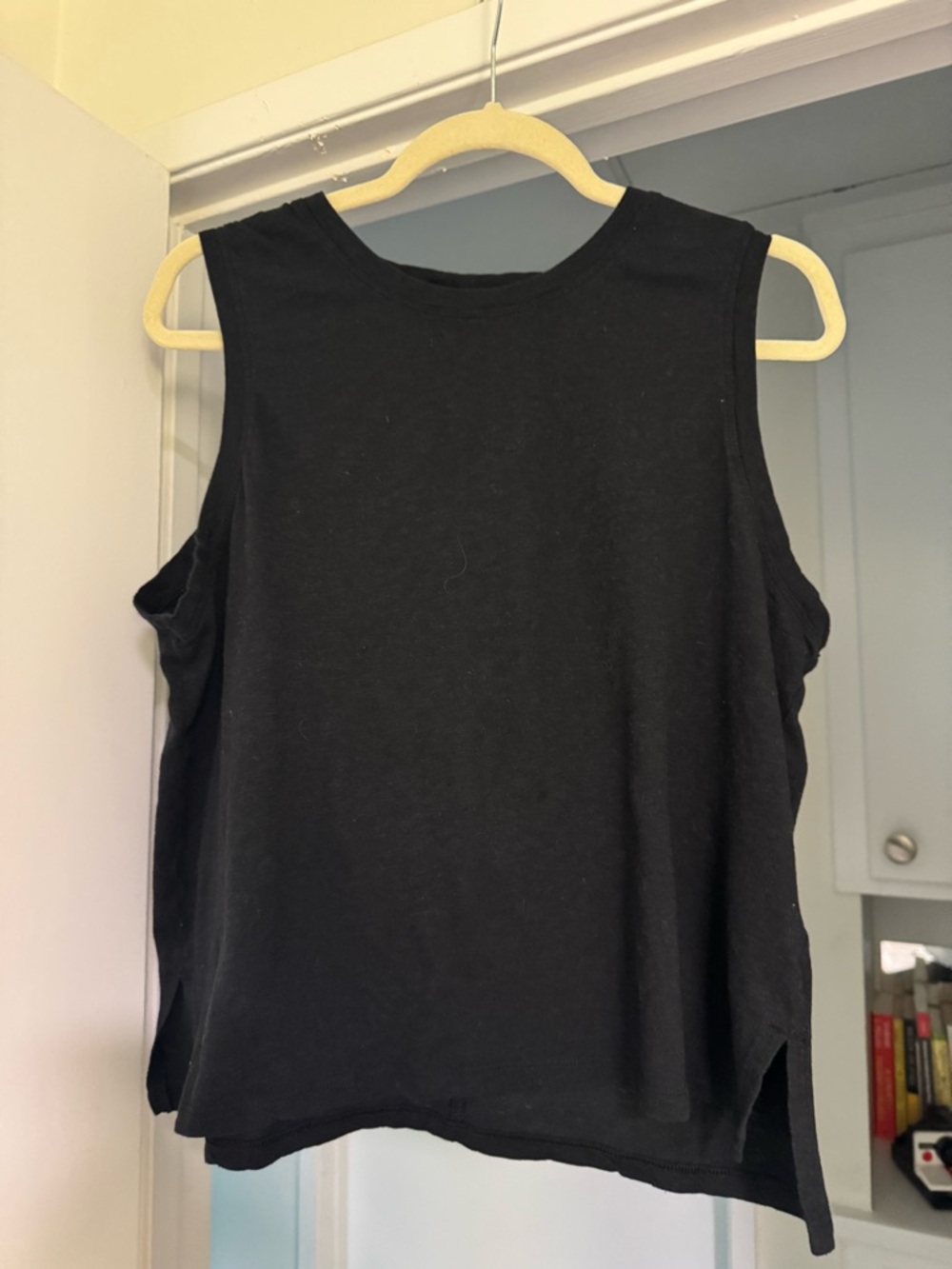 Zella Black Sleeveless Tank Top | Soft Modal Athletic Basic Size Large